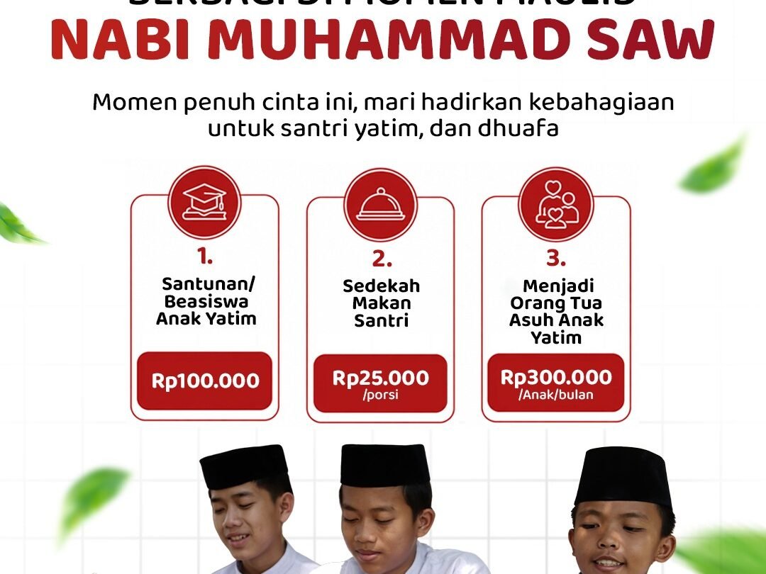 Berbagi di Momen Maulid Nabi Muhammad SAW: Sedekah untuk Santri Yatim