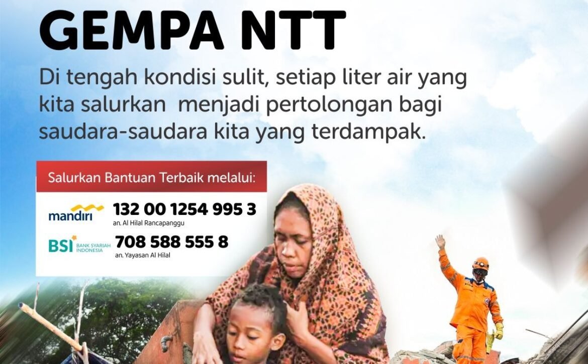 Bantuan Air Bersih untuk Penyintas Gempa NTT, Ini Cara Menyalurkannya