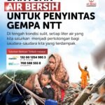 Bantuan Air Bersih untuk Penyintas Gempa NTT, Ini Cara Menyalurkannya