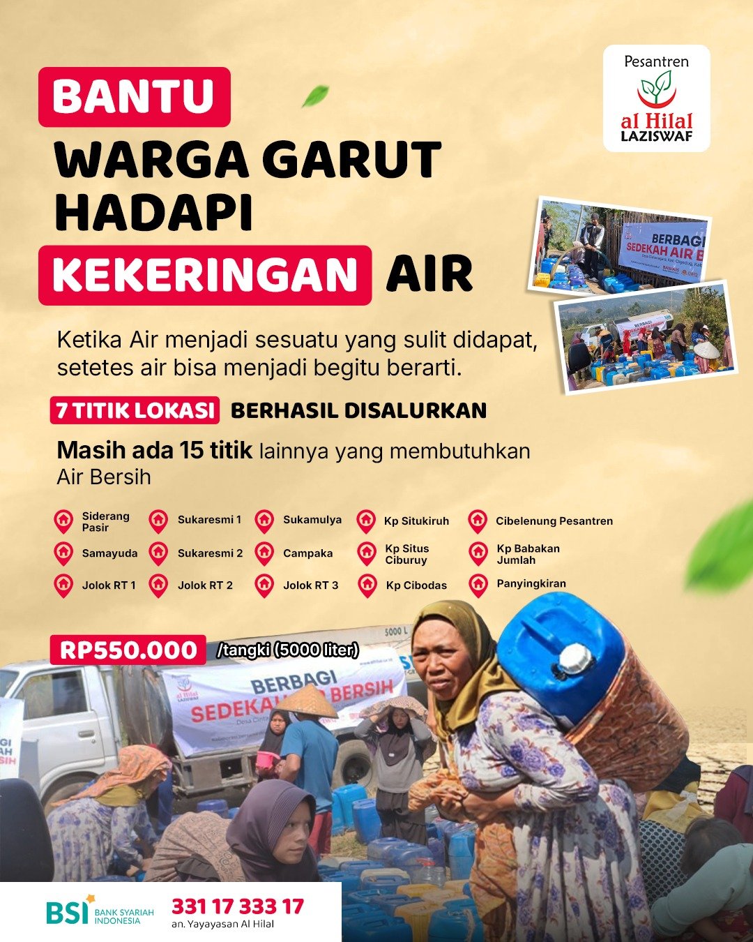Kekeringan Air Garut: 7 Titik Sudah Dibantu, 15 Titik Menunggu