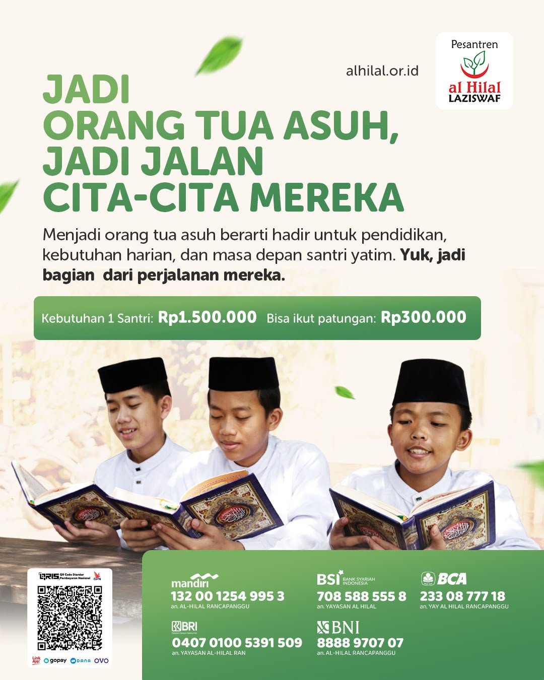 Orang Tua Asuh Santri Yatim, Program LAZISWAF Al Hilal