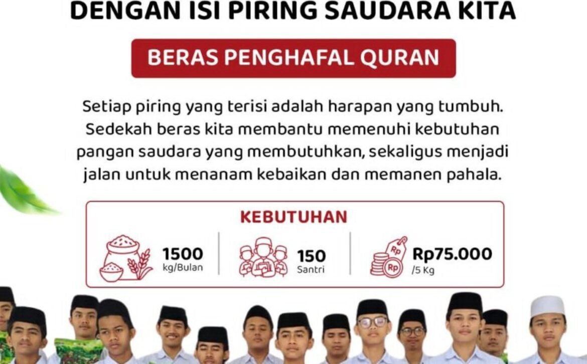 Sedekah Beras Penghafal Quran, Panen Pahala Bersama Al Hilal