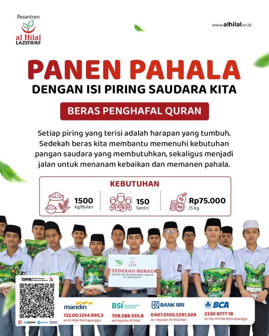 Sedekah Beras Penghafal Quran, Panen Pahala Bersama Al Hilal