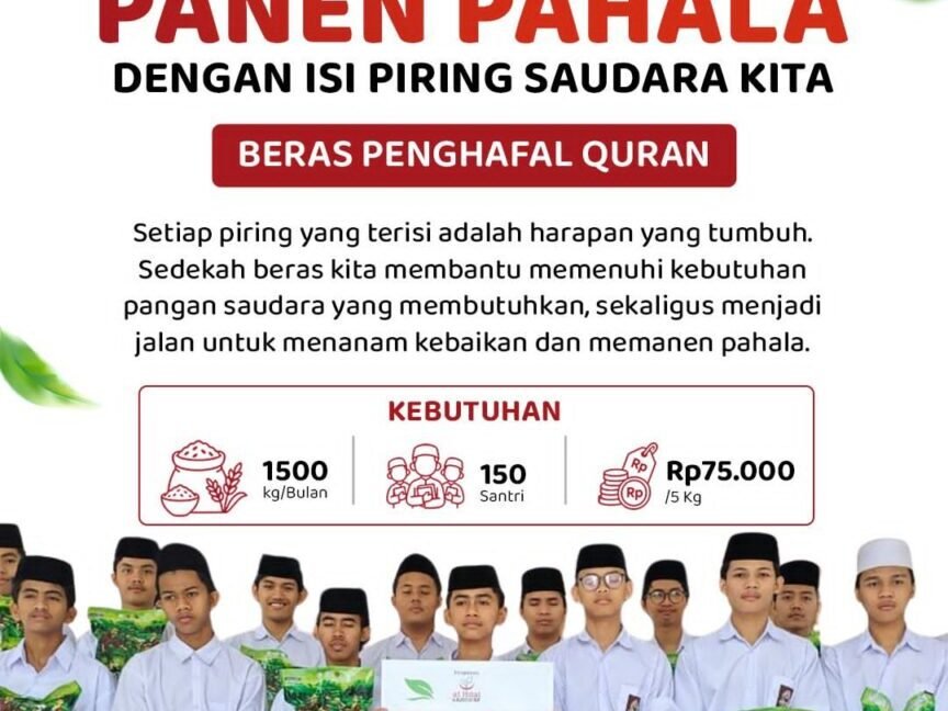 Sedekah Beras Penghafal Quran, Panen Pahala Bersama Al Hilal
