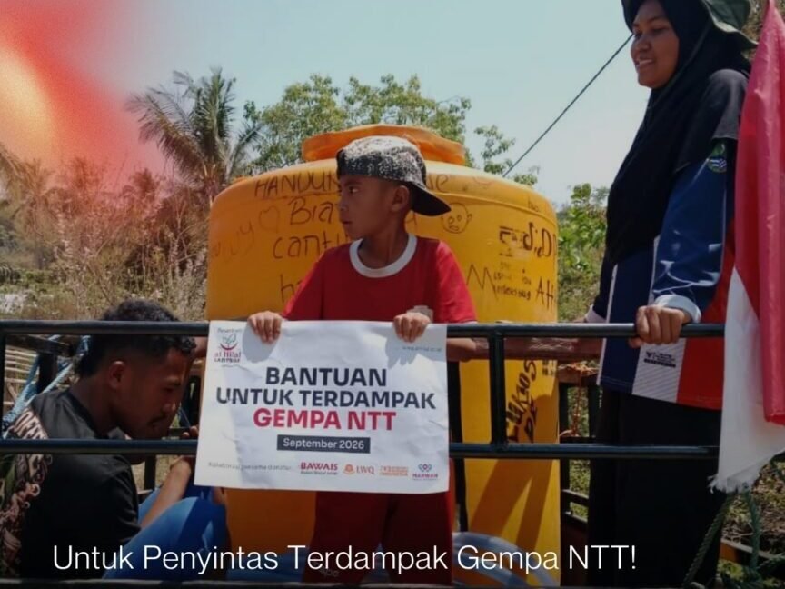 Bantuan Air Bersih untuk Penyintas Gempa NTT, LAZISWAF Al Hilal Salurkan 3300 Liter