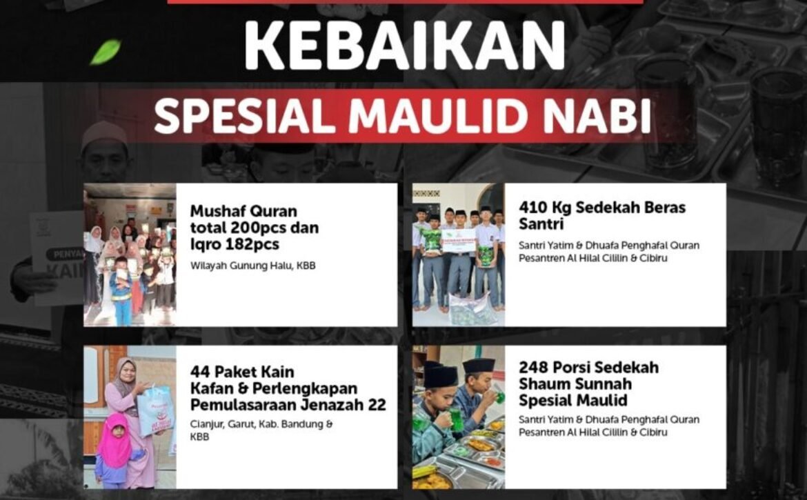 Laporan Penyaluran Donasi LAZISWAF Al Hilal Spesial Maulid Nabi