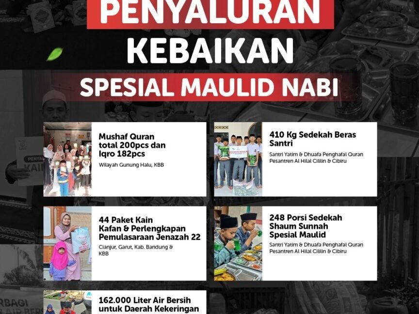 Laporan Penyaluran Donasi LAZISWAF Al Hilal Spesial Maulid Nabi