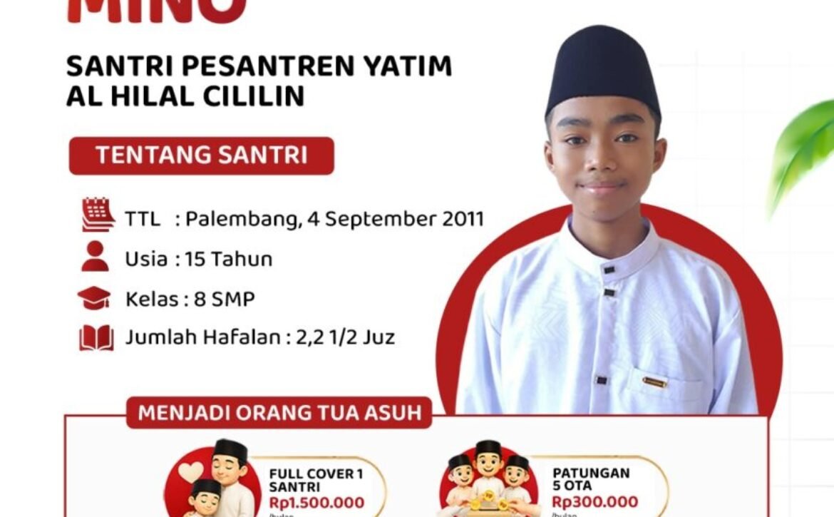 Program Orang Tua Asuh Santri Yatim Al Hilal Cililin: Cara Ikut Serta