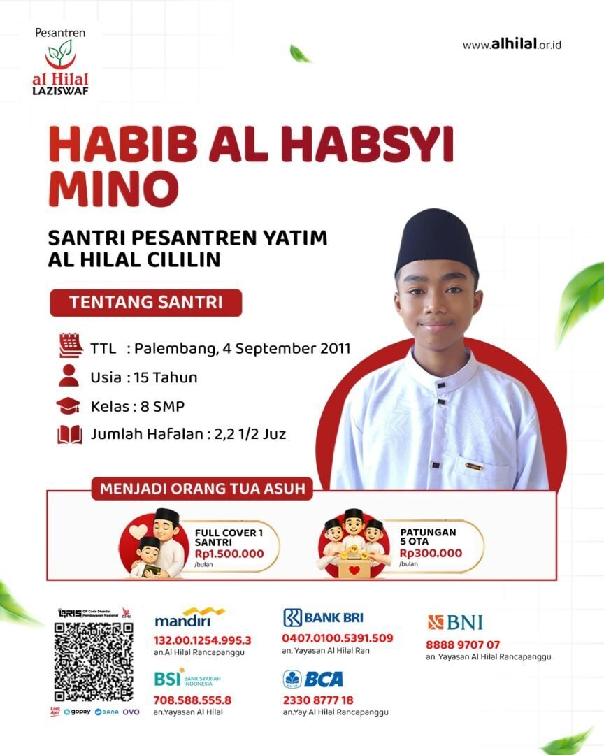 Program Orang Tua Asuh Santri Yatim Al Hilal Cililin: Cara Ikut Serta
