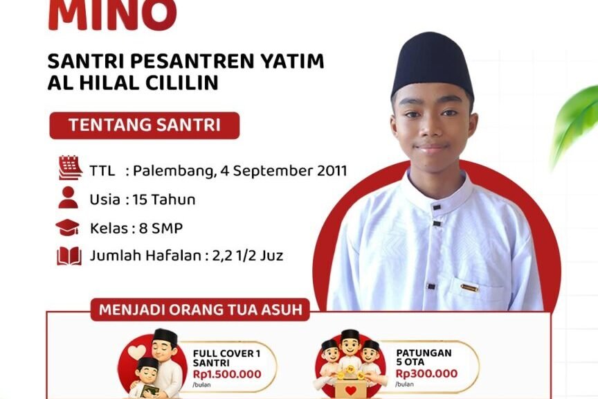 Program Orang Tua Asuh Santri Yatim Al Hilal Cililin: Cara Ikut Serta