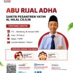 Yuk, Jadi Orang Tua Asuh Santri Yatim Al Hilal, Kenali Kisah Abu Rijal Adha