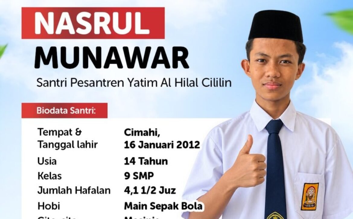 Program Orang Tua Asuh Anak Yatim Al Hilal, Mulai Rp300 Ribu