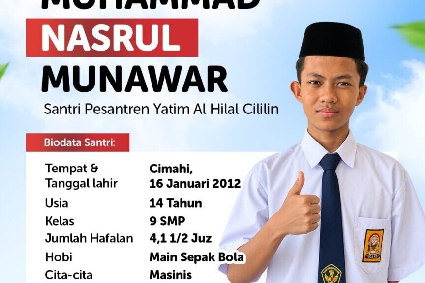 Program Orang Tua Asuh Anak Yatim Al Hilal, Mulai Rp300 Ribu