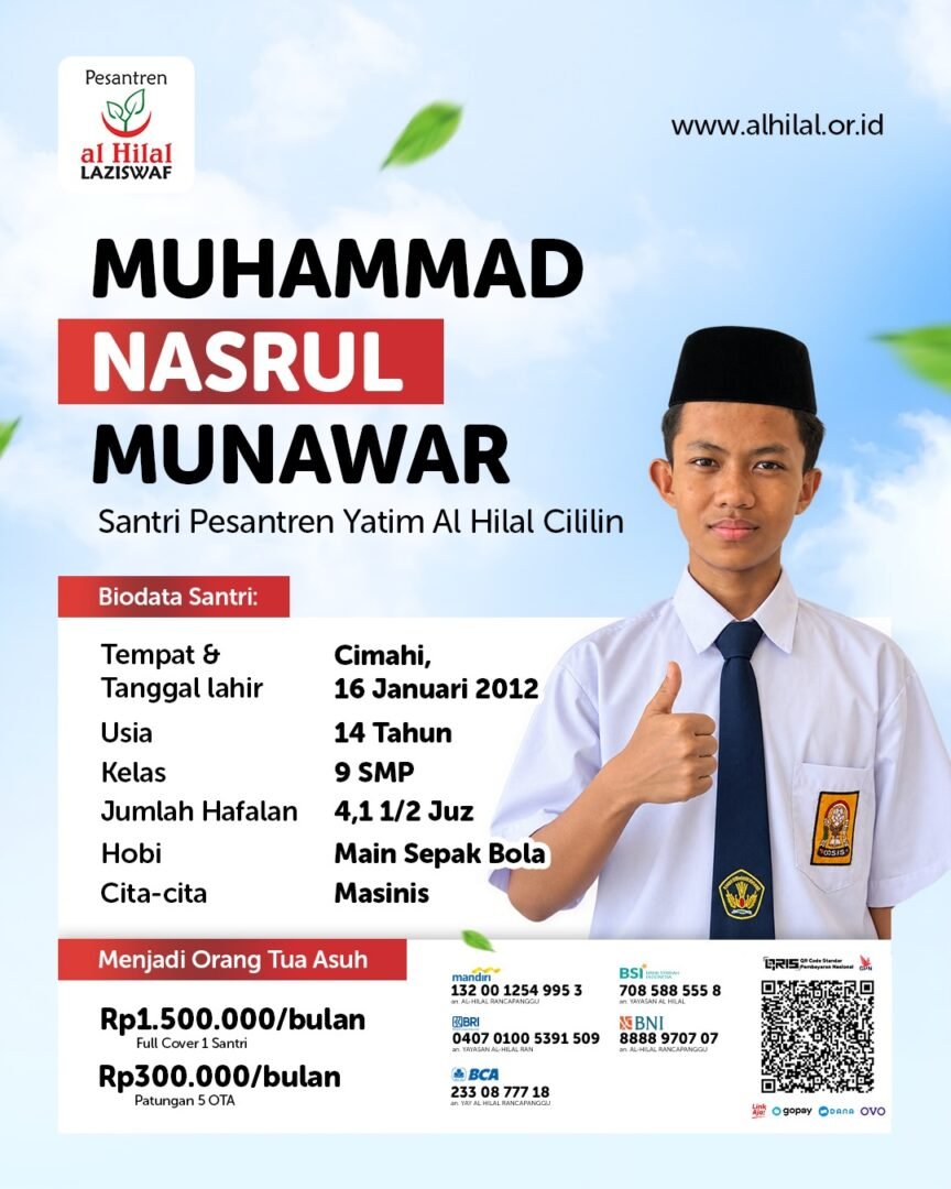 Program Orang Tua Asuh Anak Yatim Al Hilal, Mulai Rp300 Ribu