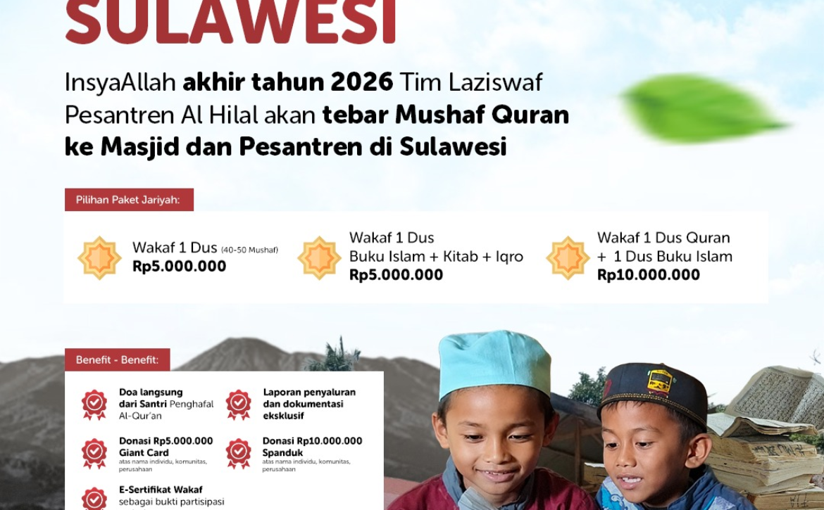 Ekspedisi Sebar Quran Sulawesi Siap Tebarkan Mushaf Quran di Penghujung Tahun 2026