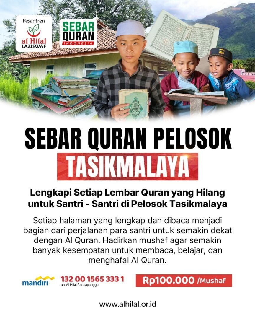 Sebar Quran Pelosok Tasikmalaya, Rp100.000 per Mushaf