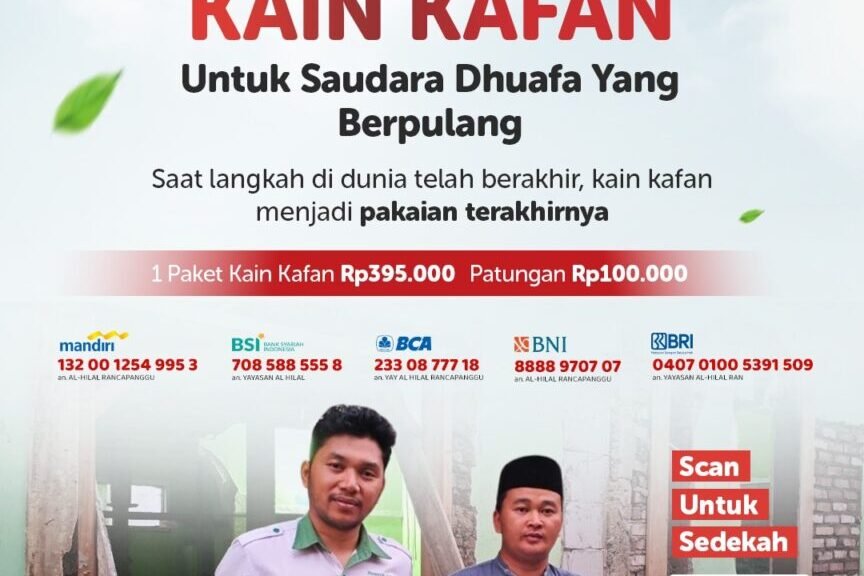 Sedekah Kain Kafan untuk Saudara Dhuafa yang Berpulang Mulai Rp100.000