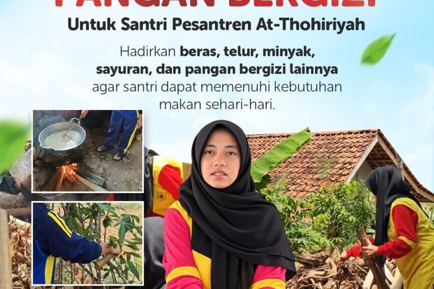 Sedekah Pangan Bergizi untuk Santri Pesantren At-Thohiriyah: Bantu Penuhi Makan Harian Mereka