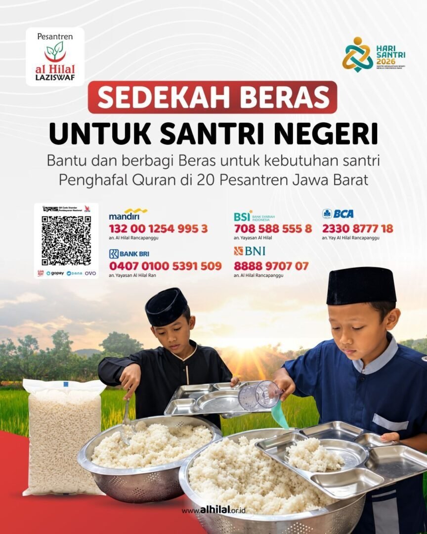 Sedekah Beras untuk Santri Negeri: Bantu Penghafal Quran di 20 Pesantren Jawa Barat
