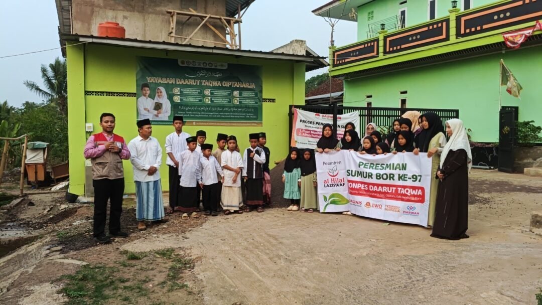 Alhamdulillah, Sumur Bor ke-97 LAZISWAF Pesantren Al Hilal Diresmikan di Ciptaharja, Bandung Barat